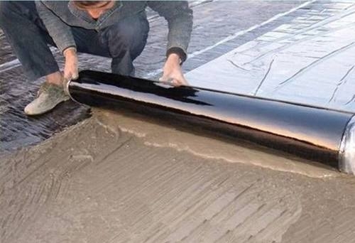 ​沥青油毡卷材防水材料与结合层的剥离